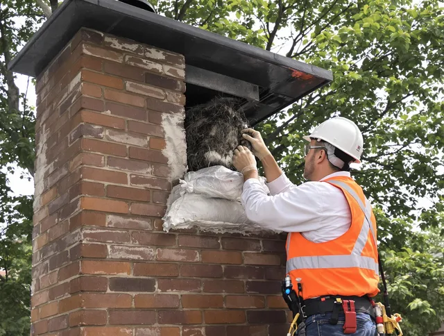 Humane removal of debris and animals by Pickerington Chimney Sweep in Pickerington, OH