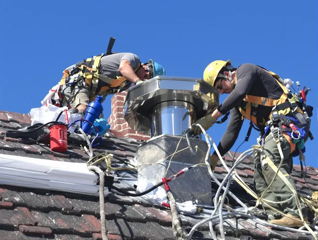 Protective chimney cap installed by Pickerington Chimney Sweep in Pickerington, OH