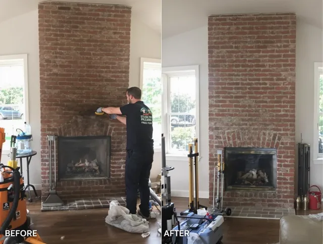 Finished chimney sweeping service by Pickerington Chimney Sweep in Pickerington, OH