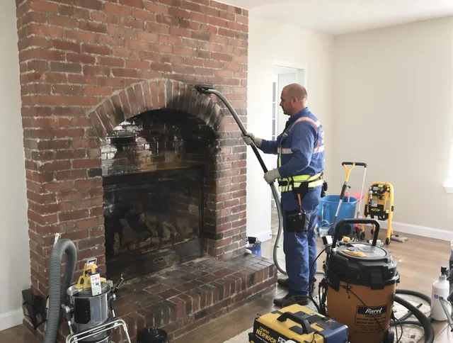 Pickerington Chimney Sweep expert performing detailed chimney sweep in Pickerington, OH