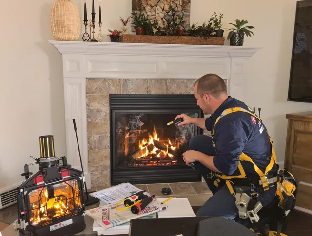 Safety-focused fireplace inspection by Pickerington Chimney Sweep in Pickerington, OH