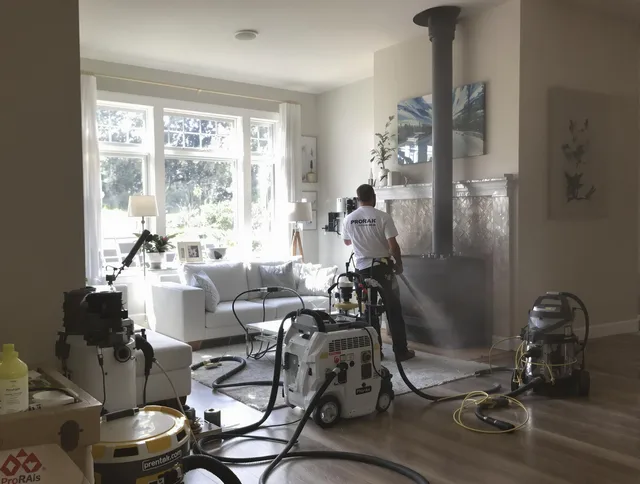 Soot removal service by Pickerington Chimney Sweep for a fireplace in Pickerington, OH